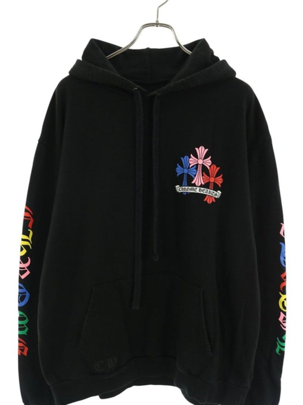 Chrome Hearts Mltcol Cem HD Plvr Multi Cemetery Cross Print Pullover Hoodie